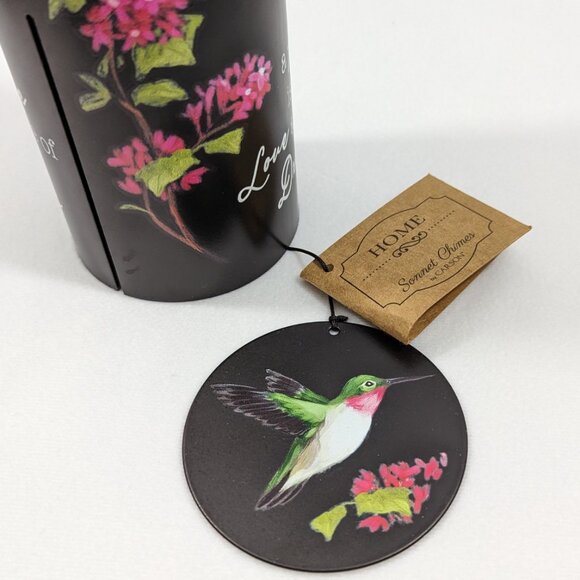 Carson Home Accent Hummingbird Cylinder Chime New without Box - Picture 5 of 9